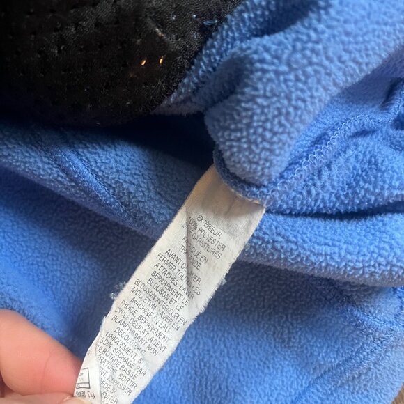 LL Bean Full Zip Sky Blue Fleece Medium Regular - Picture 2 of 6